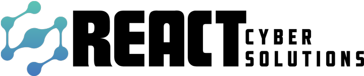 React Cyber Solutions Logo: a trusted provider of tailored cybersecurity products and services